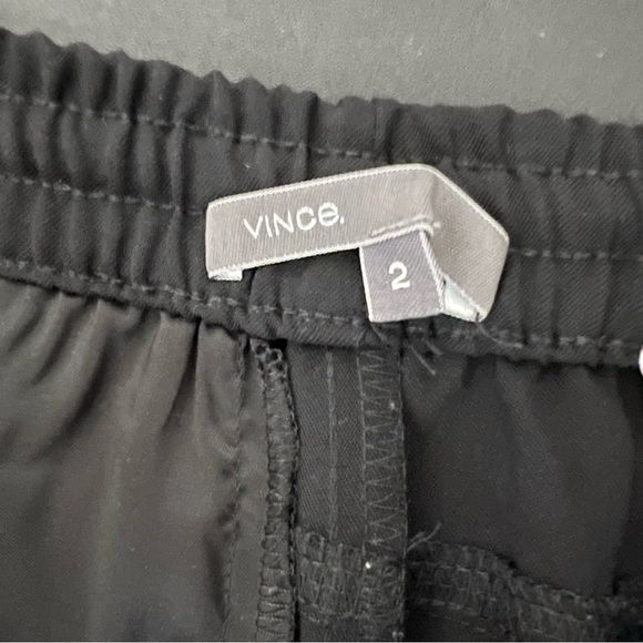 Vince Joggers Women Size 2 Pants Black Lightweight Drawstring High Rise B30 - Picture 10 of 11